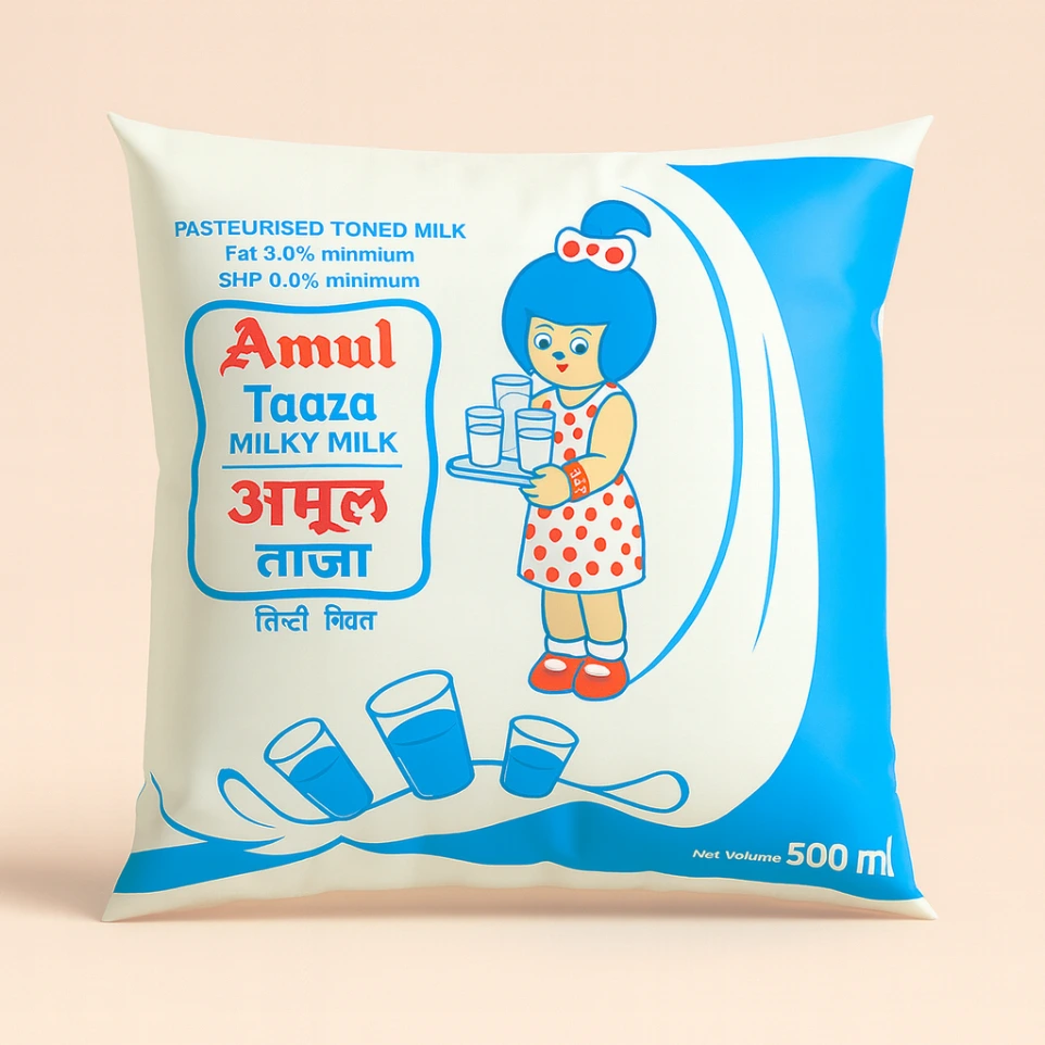 Amul cow milk (1/2 litre)