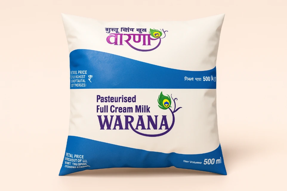 Warana Full cream milk (1/2 litre)